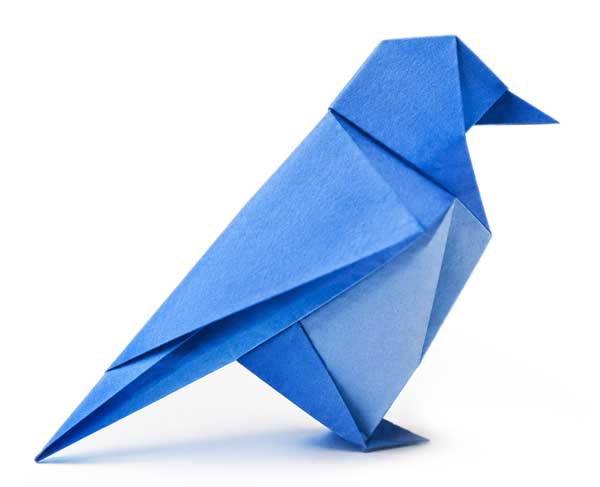Project Bluebird origami bird
